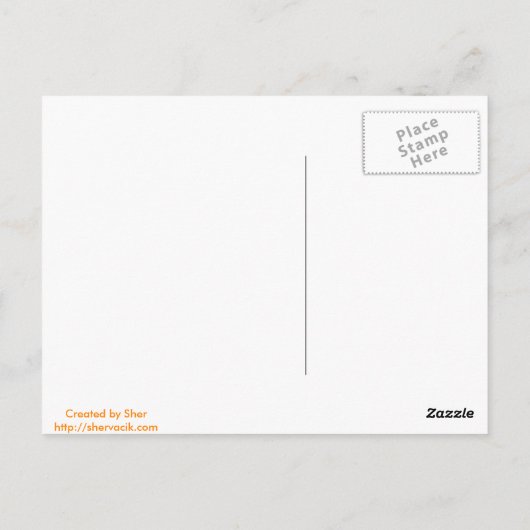 スパイダーウェブハッピーハローウィンはがき ポストカード (裏面)