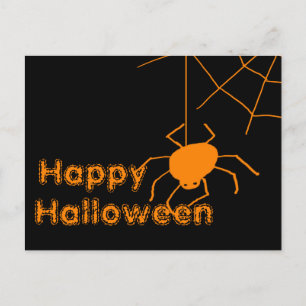 スパイダーウェブハッピーハローウィンはがき ポストカード