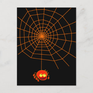 スパイダーウェブハロウィンはがき ポストカード