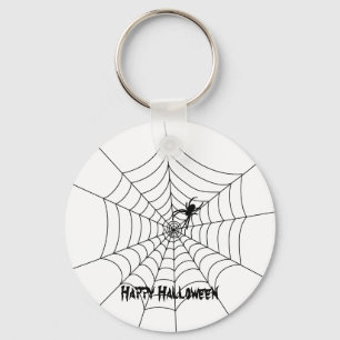 スパイダーウェブハロウィーンキーチェーン キーホルダー