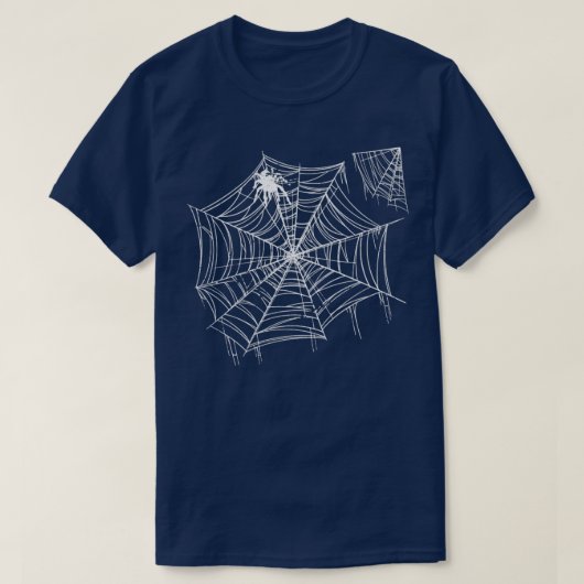 スパイダーウェブハロウィーンギフトスパイダー Tシャツ (デザイン正面)