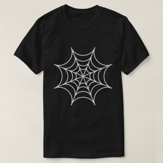 スパイダーウェブハロウィーングリッターTシャツ Tシャツ (デザイン正面)