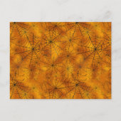 スパイダーウェブハロウィーンベイビーシャワー招待状 インビテーションポストカード (裏面)