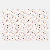 スパイダーウェブハロウィーン ラッピングペーパーシート (正面3)