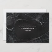 スパイダーウェブハローウィンパーティ招待状 招待状 (裏面)