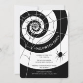 スパイダーウェブハローウィンパーティ招待状 招待状 (正面)