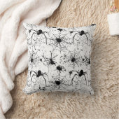 スパイダーウェブパターンハロウィン クッション (ブランケット)