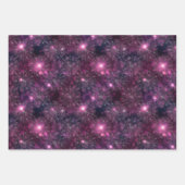 スパイダーウェブパープルデザインラッピング紙シート ラッピングペーパーシート (正面)