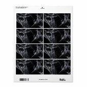 スパイダーウェブフラクタル背景出荷ラベル ラベル (フルシート)