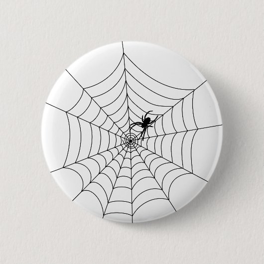 スパイダーウェブボタン 缶バッジ (正面)
