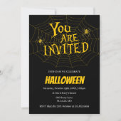 スパイダーウェブユー招待されズハローウィンパーティ 招待状 (正面)