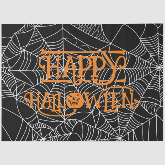 スパイダーウェブ三日月ハロウィーンの衣装パーティー 薄葉紙 (正面)