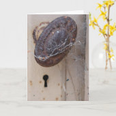 スパイダーウェブ付き捨てドア カード (黄色い花)