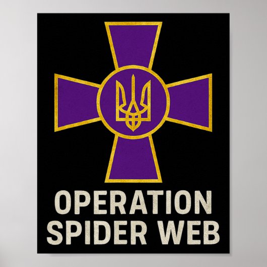 スパイダーウェブ作戦 ウクライナの英雄 ウクライナ軍 ポスター (正面)
