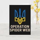 スパイダーウェブ作戦 ウクライナの英雄 ウクライナ トリズブ カード (黄色い花)
