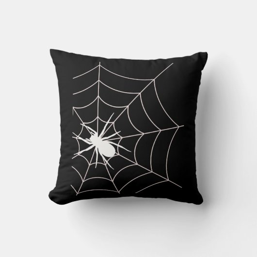 スパイダーウェブ妊娠の発表ハロウィーン クッション (正面)