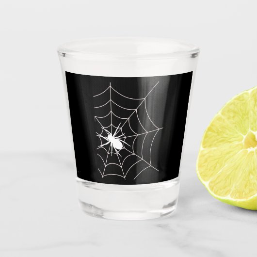 スパイダーウェブ妊娠の発表ハロウィーン ショットグラス (正面)