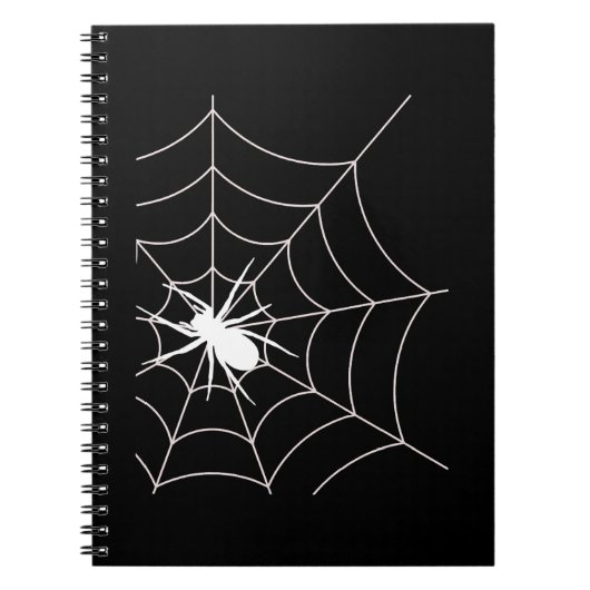 スパイダーウェブ妊娠の発表ハロウィーン ノートブック (正面)