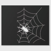 スパイダーウェブ妊娠の発表ハロウィーン ラッピングペーパー (フラット)