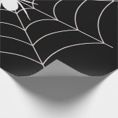 スパイダーウェブ妊娠の発表ハロウィーン ラッピングペーパー (角)