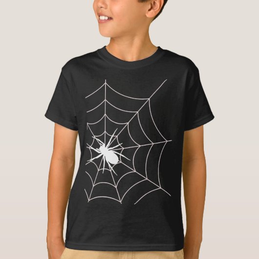 スパイダーウェブ妊娠の発表ハロウィーン Tシャツ (正面)