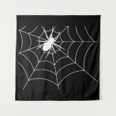 スパイダーウェブ妊娠発表ハロウィン タペストリー (正面(横))