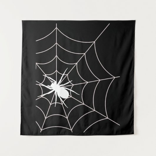 スパイダーウェブ妊娠発表ハロウィン タペストリー (正面)
