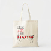 スパイダーウェブ引用文との皮肉なデザイントート トートバッグ (正面)