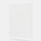 スパイダーウェブ結婚の歓迎 アクリルサイン (傾斜)