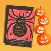 スパイダーウェブ9th誕生日スプオキーハローウィンパーティ 招待状
