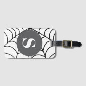 スパイダーウェブ オーダーメイド 名前入りイニシャル ラゲッジタグ (正面横)