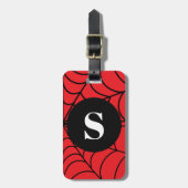 スパイダーウェブ オーダーメイド 名前入りイニシャル ラゲッジタグ (正面縦)