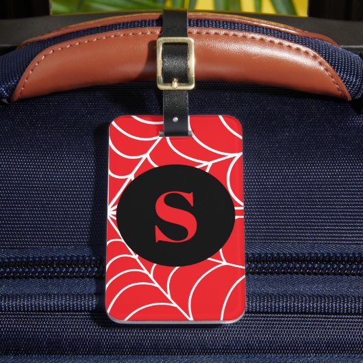 スパイダーウェブ オーダーメイド 名前入りイニシャル ラゲッジタグ (正面インサイチュ2)