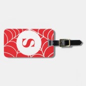 スパイダーウェブ オーダーメイド 名前入りイニシャル ラゲッジタグ (正面横)