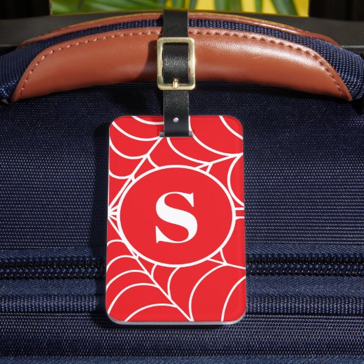 スパイダーウェブ オーダーメイド 名前+イニシャル ラゲッジタグ (正面インサイチュ2)