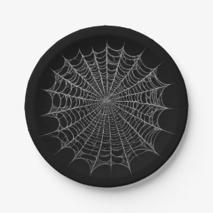 スパイダーウェブ クモの巣 ハロウィン ペーパープレート