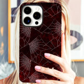 スパイダーウェブ モノグラム ダークレッド Case-Mate iPhoneケース