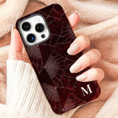 スパイダーウェブ モノグラム ダークレッド Case-Mate iPhoneケース