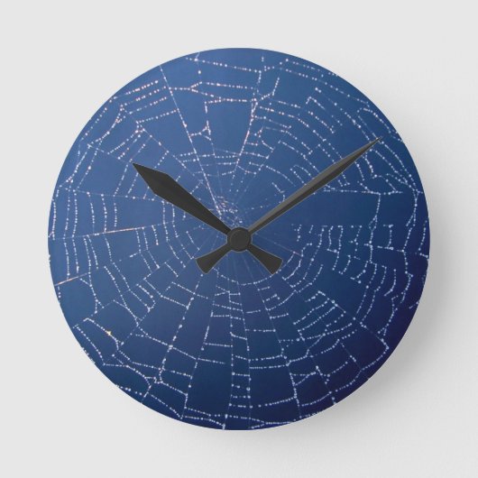 スパイダーウェブ ラウンド壁時計 (正面)