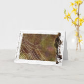 スパイダーウェブ#1 カード (黄色い花)