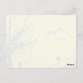 スパイダーオンくもの巣ハロウィンポストカード ポストカード (裏面)