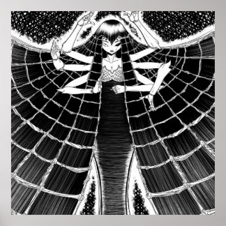 スパイダーオーナーのギフト |かわいいスパイダーグラフィック ポスター