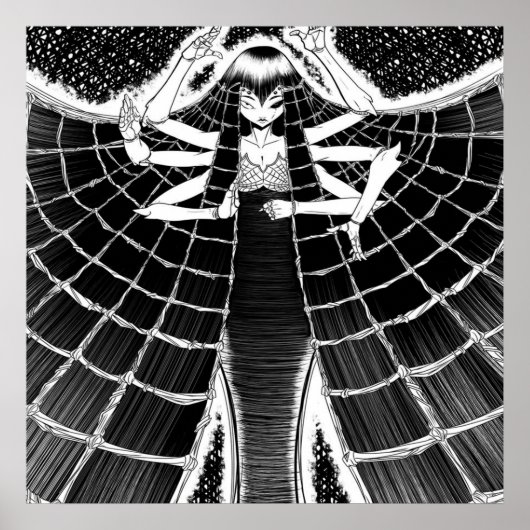 スパイダーオーナーのギフト |かわいいスパイダーグラフィック ポスター (正面)