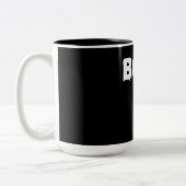 スパイダーギフト |ハロウィンおもしろいの怖い小さなクモ ツートーンマグカップ (左)