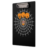 スパイダーギフト | Boo Spider Webおもしろいハロウィーン クリップボード (左)