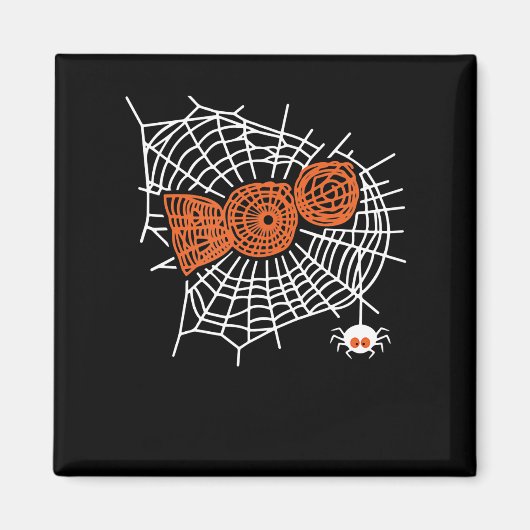 スパイダーギフト | Boo Spider Web For Woman おもしろい マグネット (正面)