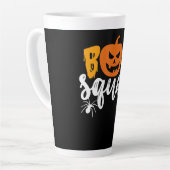 スパイダーギフト | Boo Squad - Pumpkin Spider Halloween カフェラテマグ (左アングル)