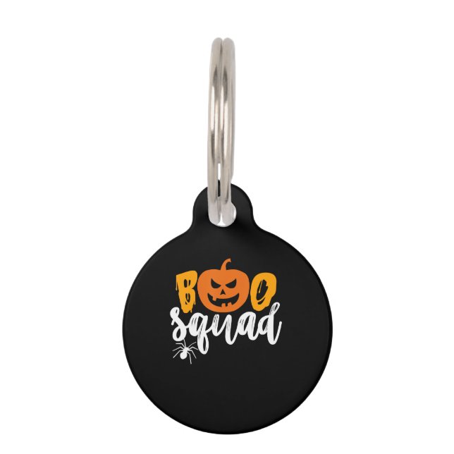 スパイダーギフト | Boo Squad - Pumpkin Spider Halloween ペット　ネームタグ (正面)
