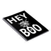 スパイダーギフト | Hey Boo Halloween おもしろい Spider Web ノートブック (右側)