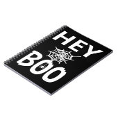 スパイダーギフト | Hey Boo Halloween おもしろい Spider Web ノートブック (左側)